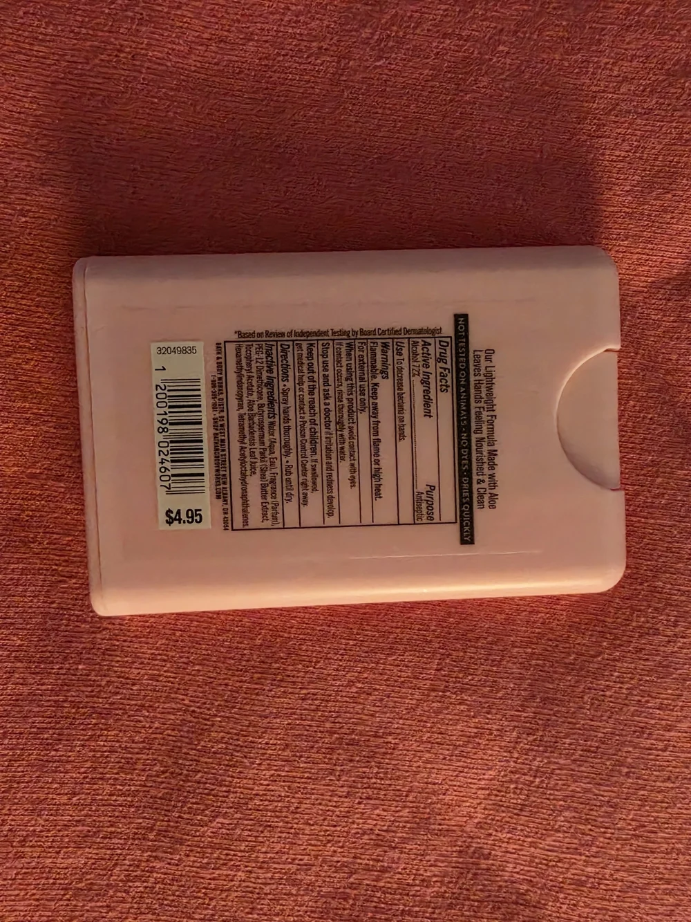 Bath & Body Works Fruit Fusion Anti-Bacterial Hand Spray - Light Purple